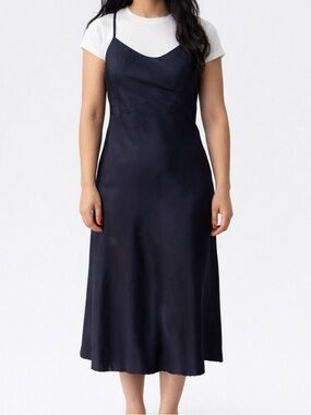 Vintage Navy Slip Dress